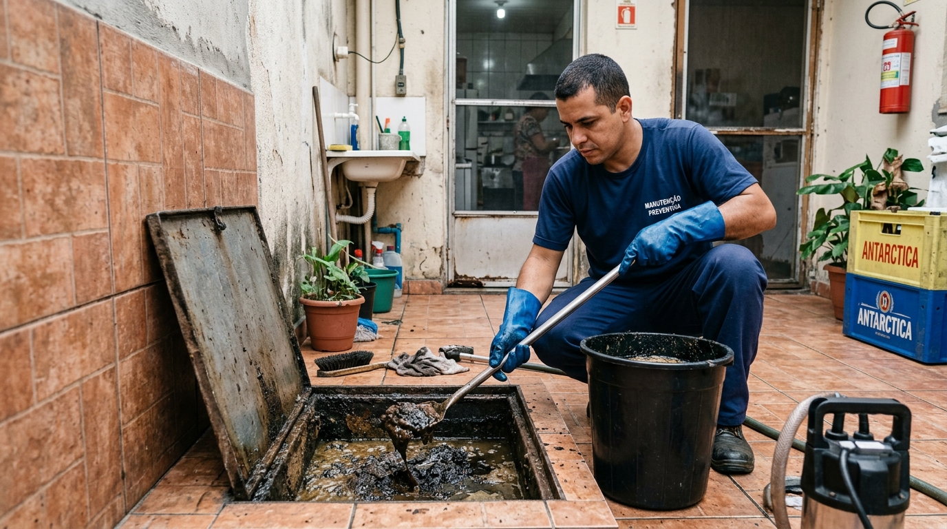 Limpeza de Caixa de Gordura perto de mim em Petrópolis‑RJ